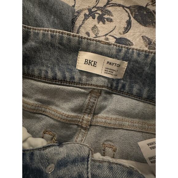 BKE Payton Straight Jeans Womens 27x27 Blue Universal Fit High Rise Distressed - Picture 6 of 7